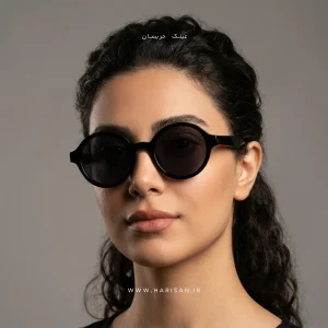 عینک آفتابی گرد مشکی مدل C005