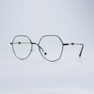 عینک بلوکات مشکی نقره ای فندی B115