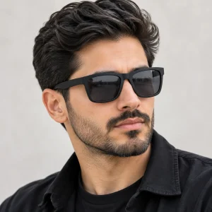 عینک آفتابی فریم بافت چوبی کوش مدل 6391